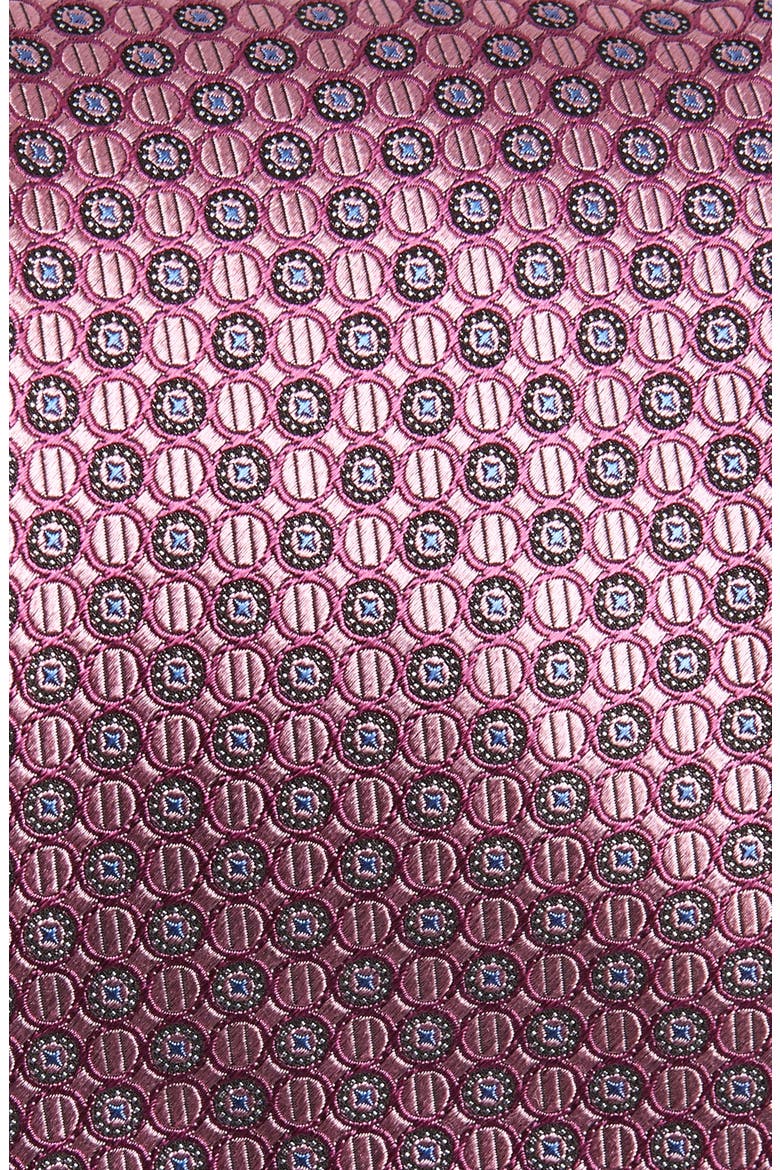 Neat Medallion Silk X-Long Tie, Alternate, color, PINK