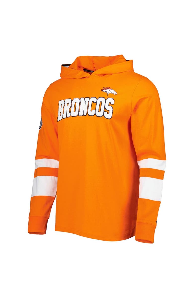 Tommy Hilfiger Men's Tommy Hilfiger Orange/White Denver Broncos Alex Long Sleeve Hoodie T-Shirt, Alternate, color, Orange