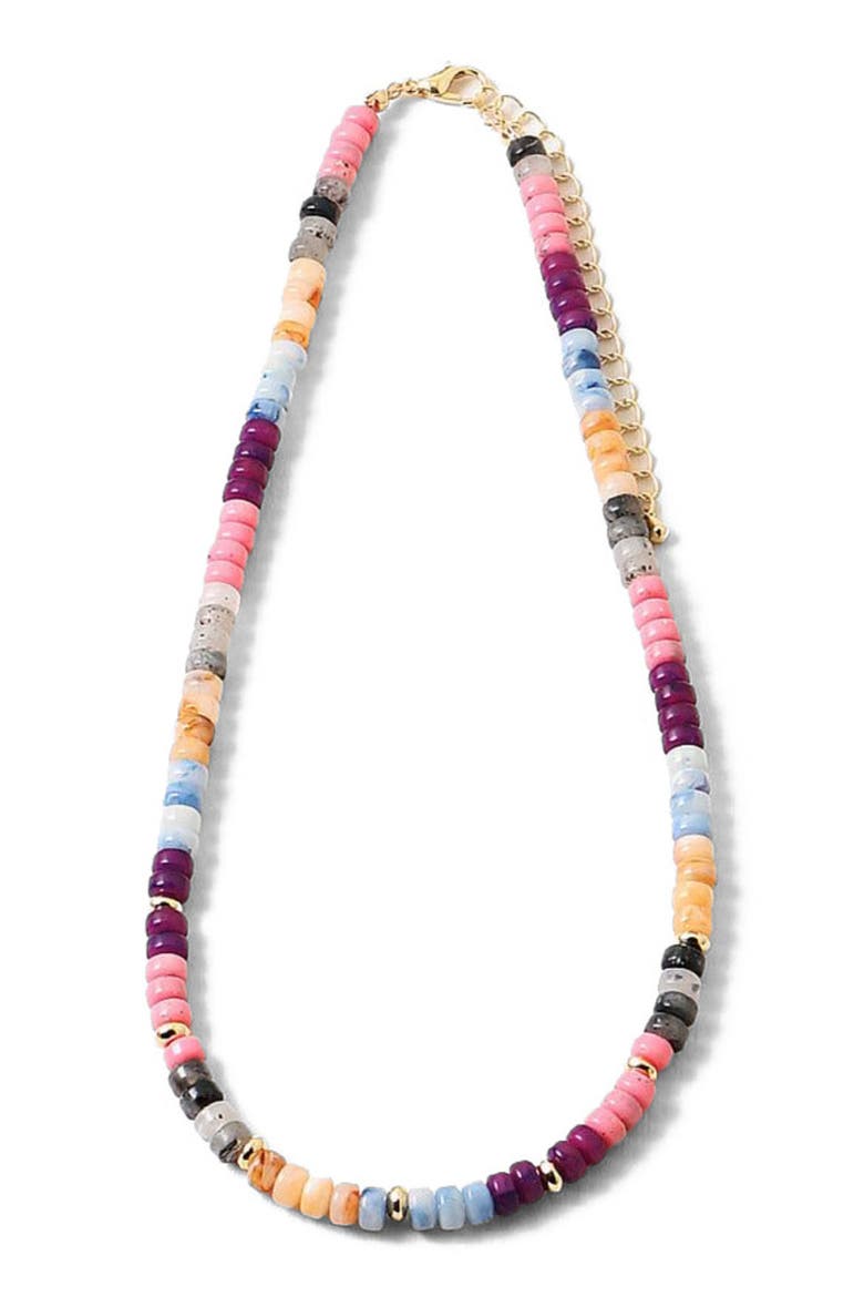 French Market Necklace, Main, color, Red