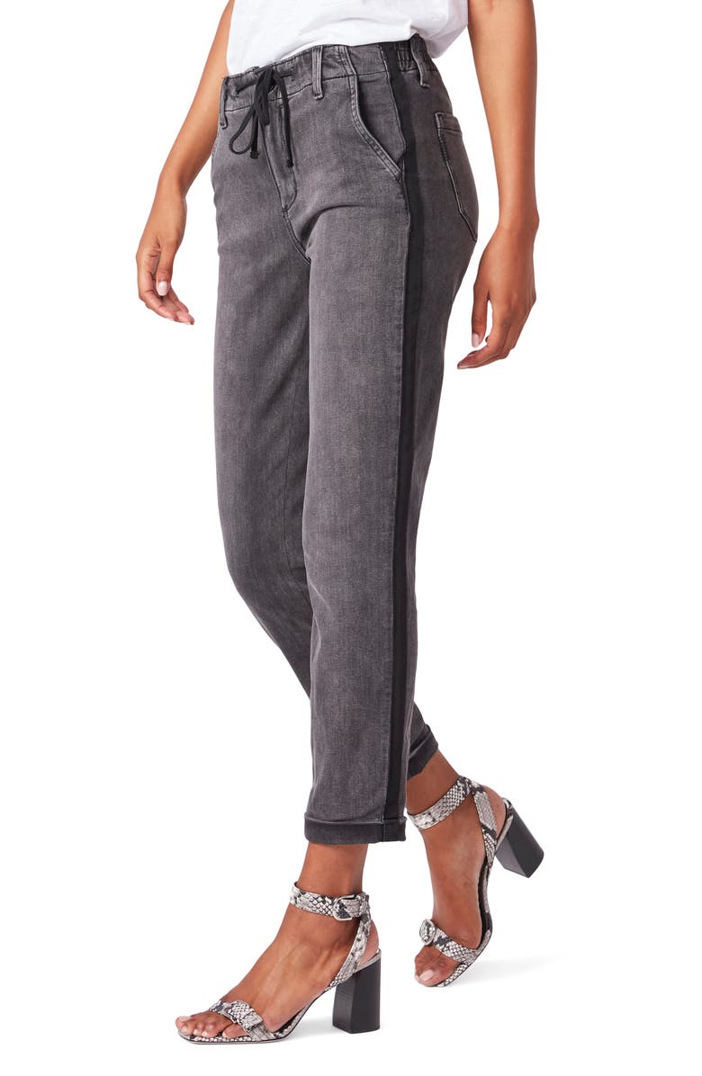 PAIGE Christy Drawstring High Waist Denim Pants, Alternate, color, 