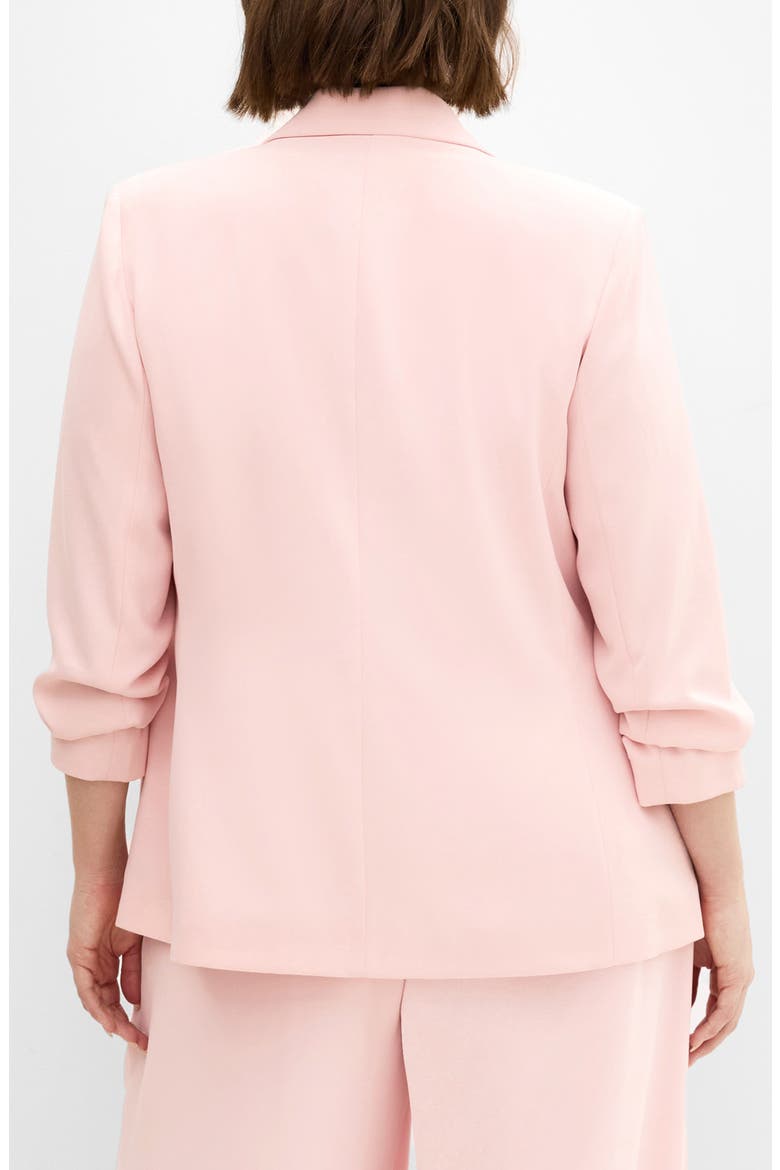 Abbie Ruched Sleeve Blazer, Alternate, color, HEAVENLY PINK