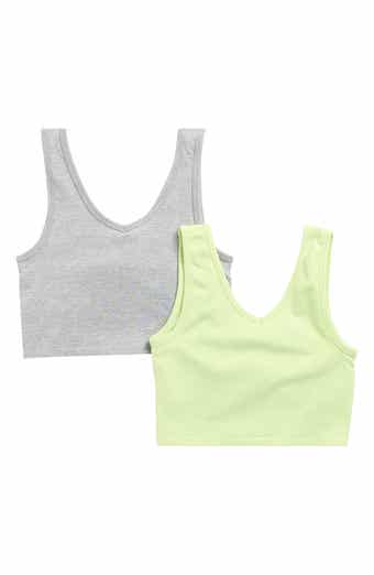 YOGALICIOUS Kids' Addie 2-Pack Support Crop Tank
