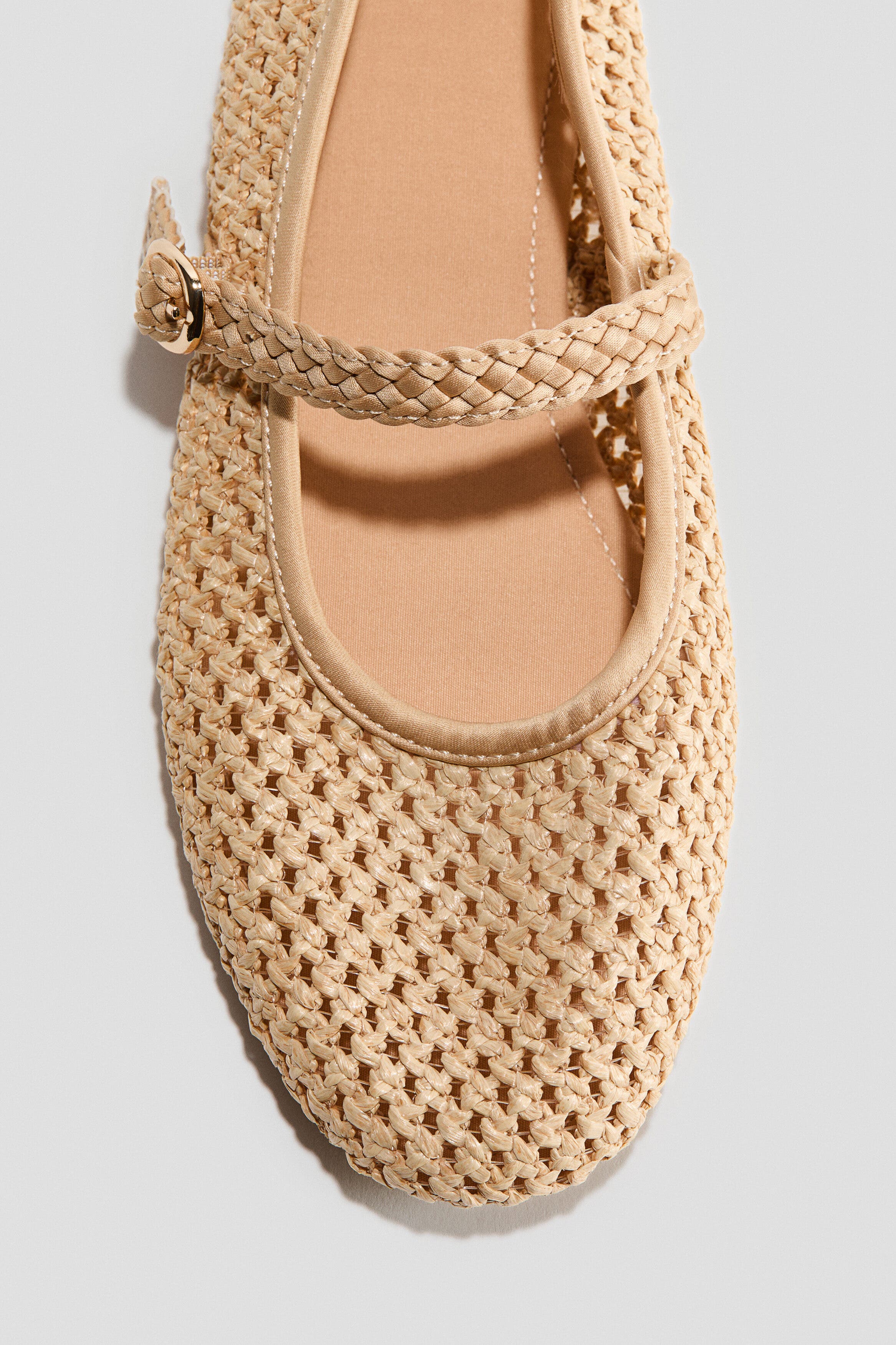H&M Ballet Flats, Alternate, color, Beige