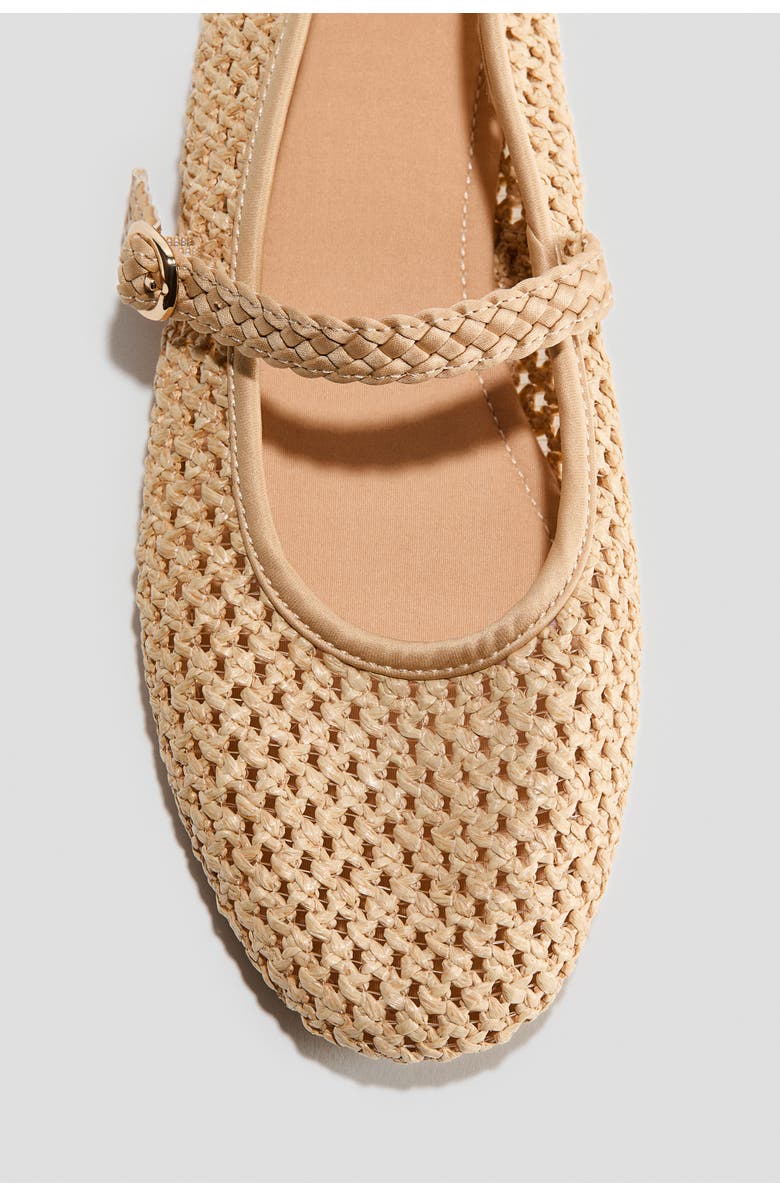 H&M Ballet Flats, Alternate, color, Beige