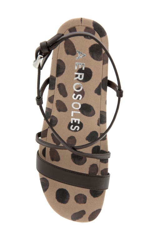 Aerosoles Miles Slingback Sandal In Java Spotted Faux Leather