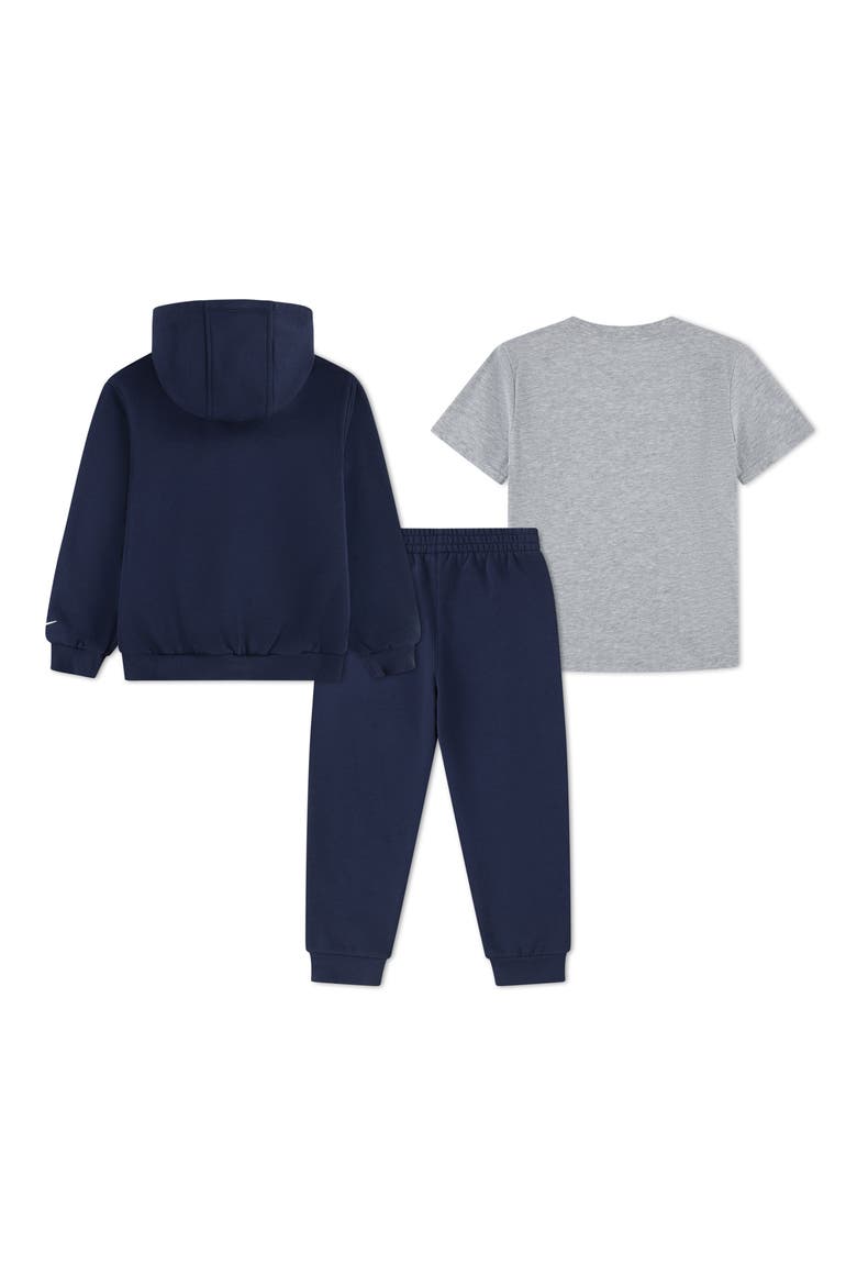 Kids' 3-Piece Hoodie, Graphic Tee & Jogger Pants Set, Alternate, color, MIDNIGHT NAVY