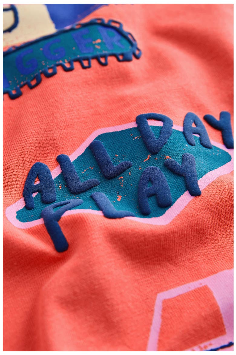Kids' Dig All Day Graphic T-Shirt & Drawstring Shorts Set, Alternate, color, ORANGE