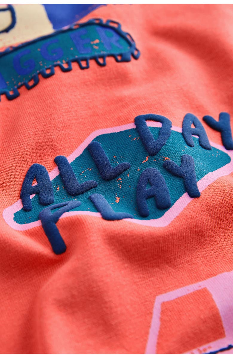 NEXT Kids' Dig All Day Graphic T-Shirt & Drawstring Shorts Set, Alternate, color, Orange