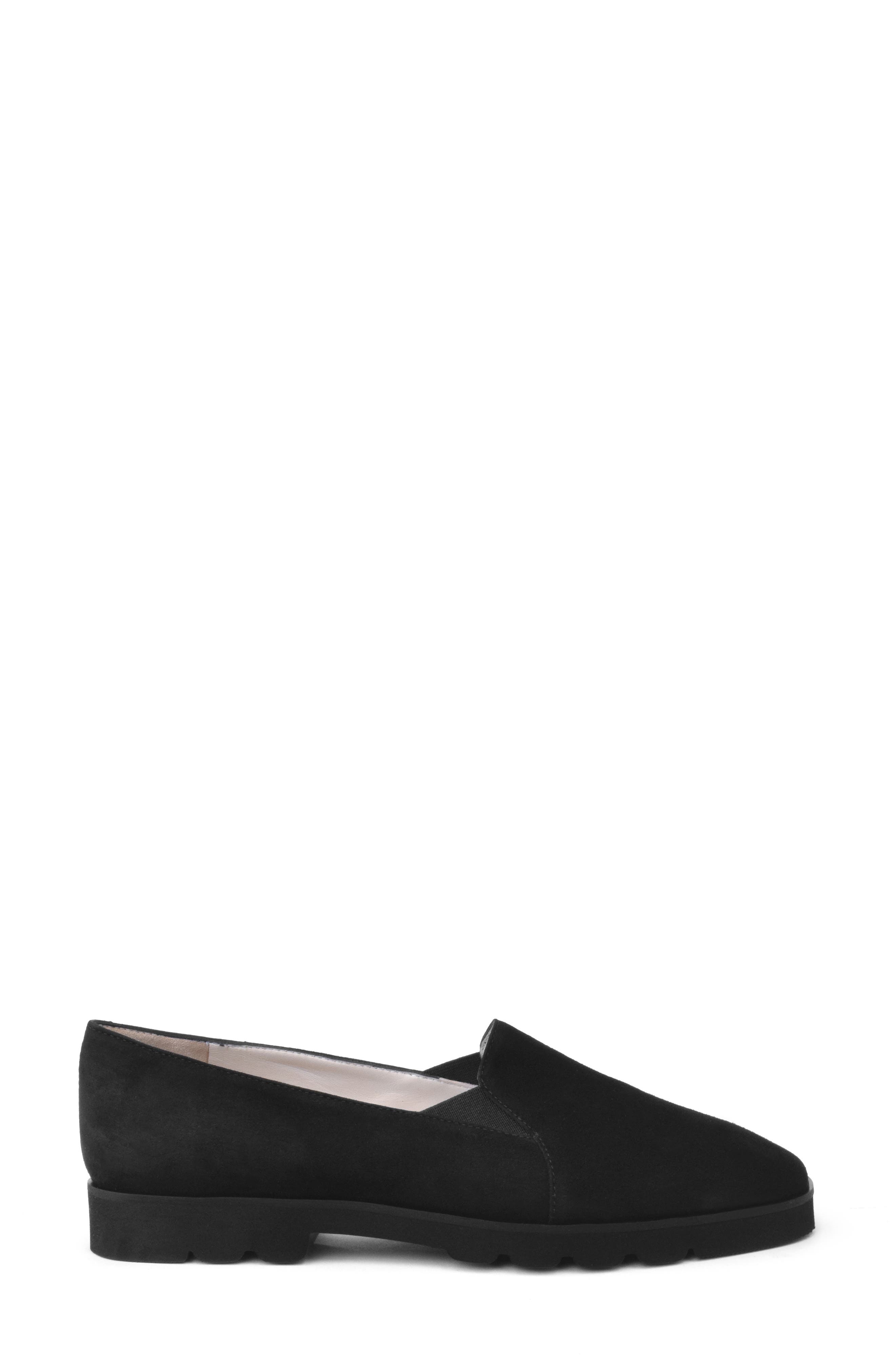 Amalfi by Rangoni Giostra Loafer, Alternate, color, Black Cashmere Suede