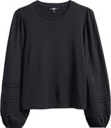 PAIGE Cyrano Pintuck Jersey Top