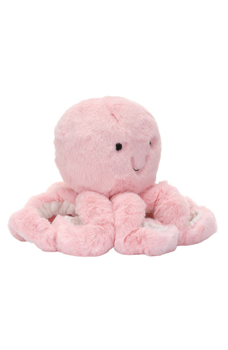 Lambs & Ivy Sea Dreams Plush Octopus Stuffed Animal Toy - Bubbles, Alternate, color, Pink