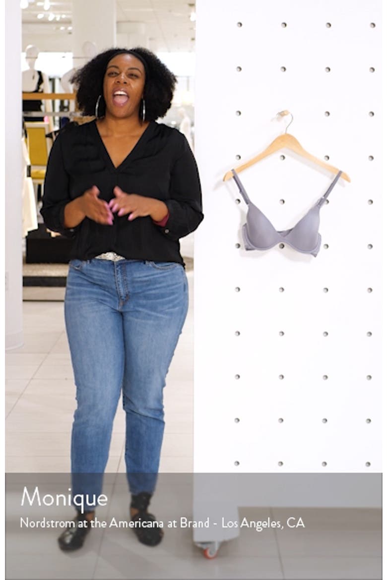 Beautifully Basic Lace Trim Plunge Bra video