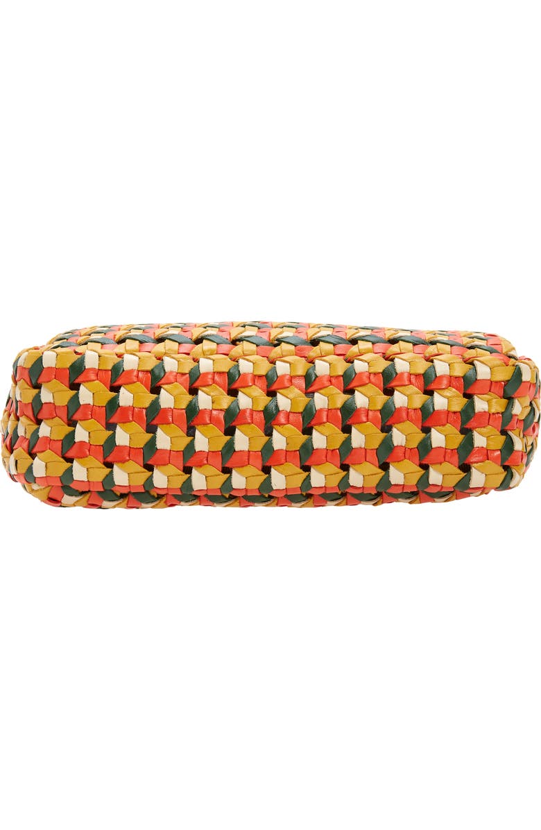 Clare V. Midi Sac Woven Leather Crossbody Bag, Alternate, color,