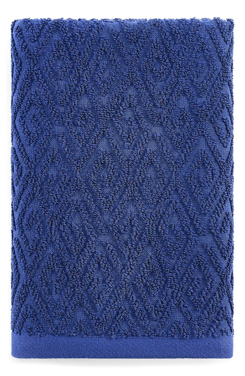 John Robshaw Maze Towel, Alternate, color, Indigo