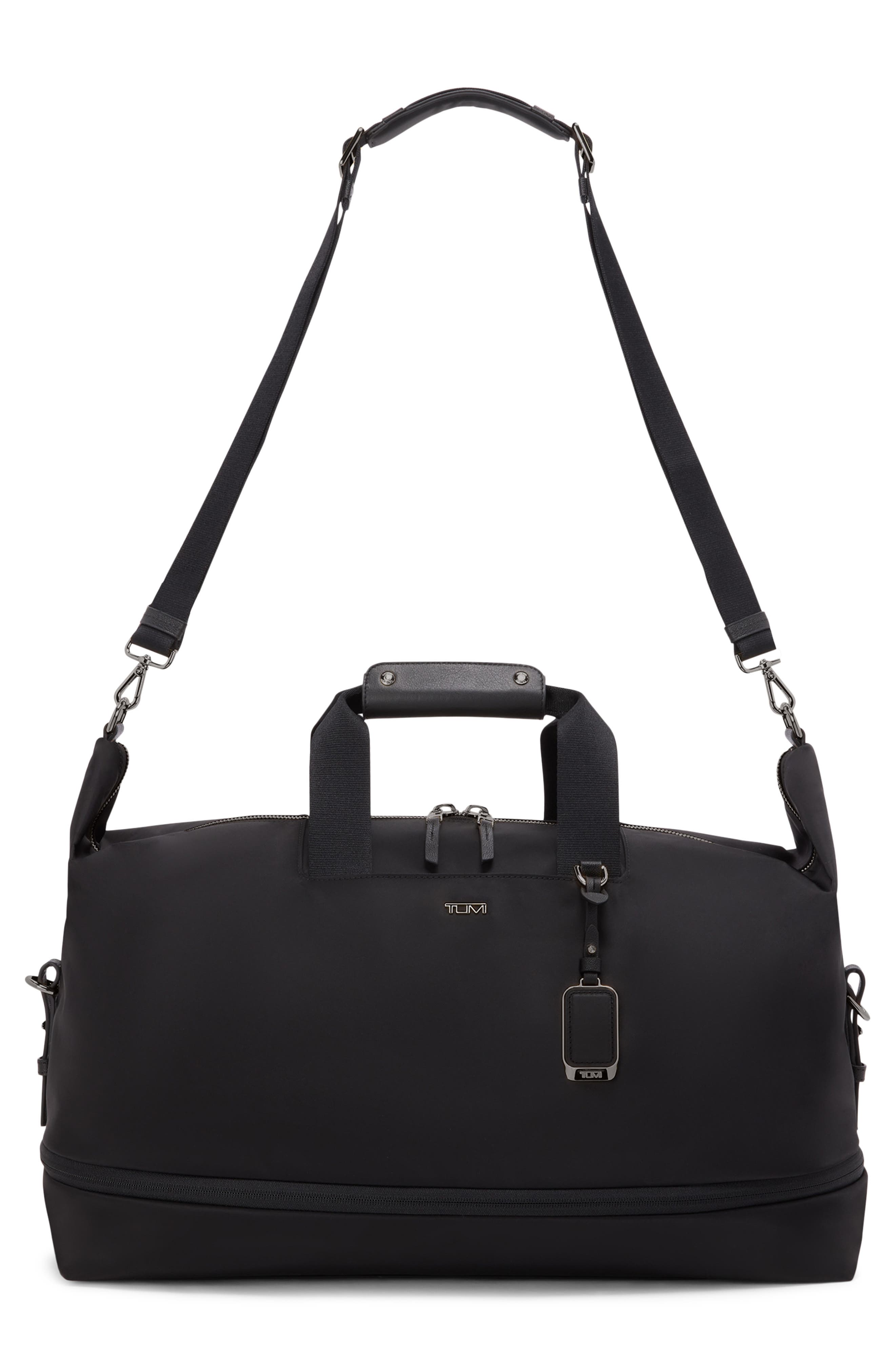 TUMI Rhys Expandable Duffel, Alternate, color, Black/ Gunmetal