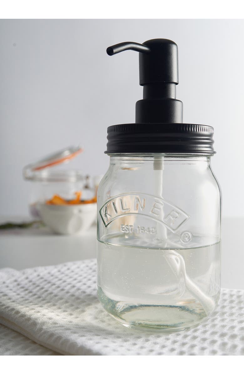 Kilner Liquid Soap & Lotion Dispenser 17 Ounce, Alternate, color, Clear