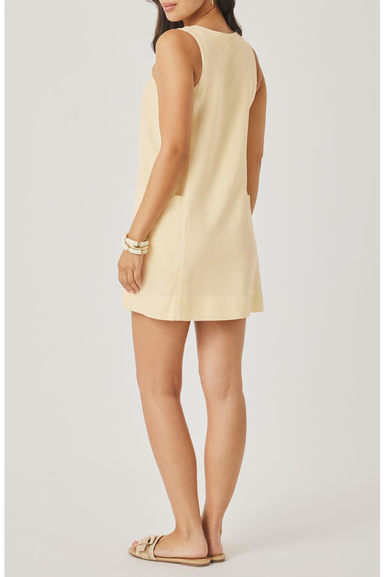 Lounge Zip Front Minidress, Alternate, color, HONEYSUCKLE YELLOW