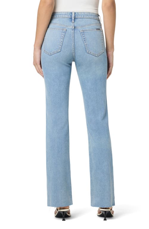 Joe's Jeans High Waist Raw Hem Curvy Bootcut Jeans In Blue