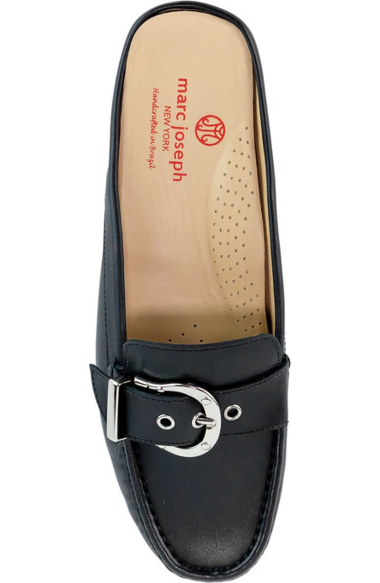 Marc Joseph New York Barbara St Leather Buckle Mule, Alternate, color, Black Napa