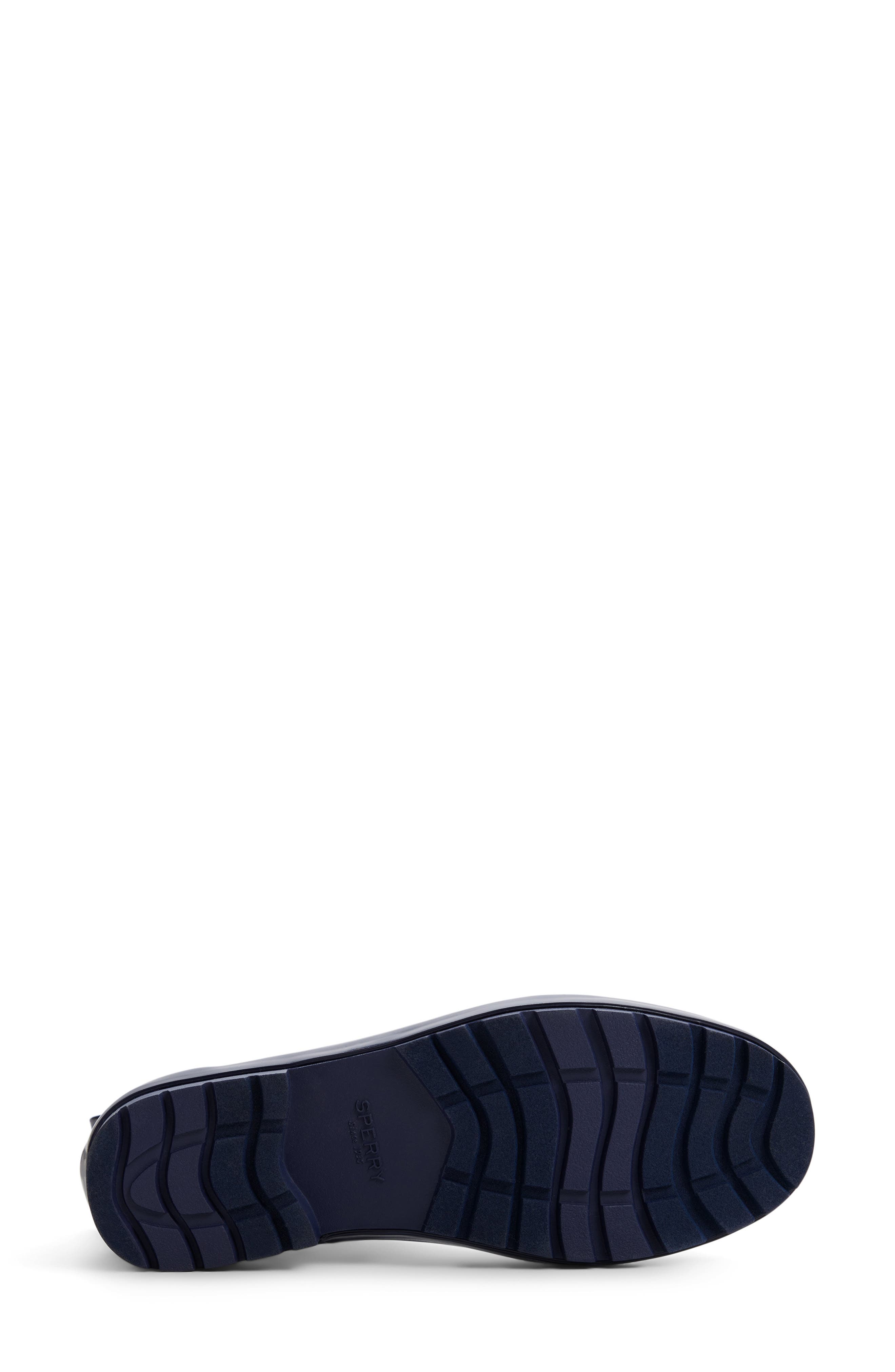 Sperry Drizzle Waterproof Chelsea Rain Boot, Alternate, color, Navy