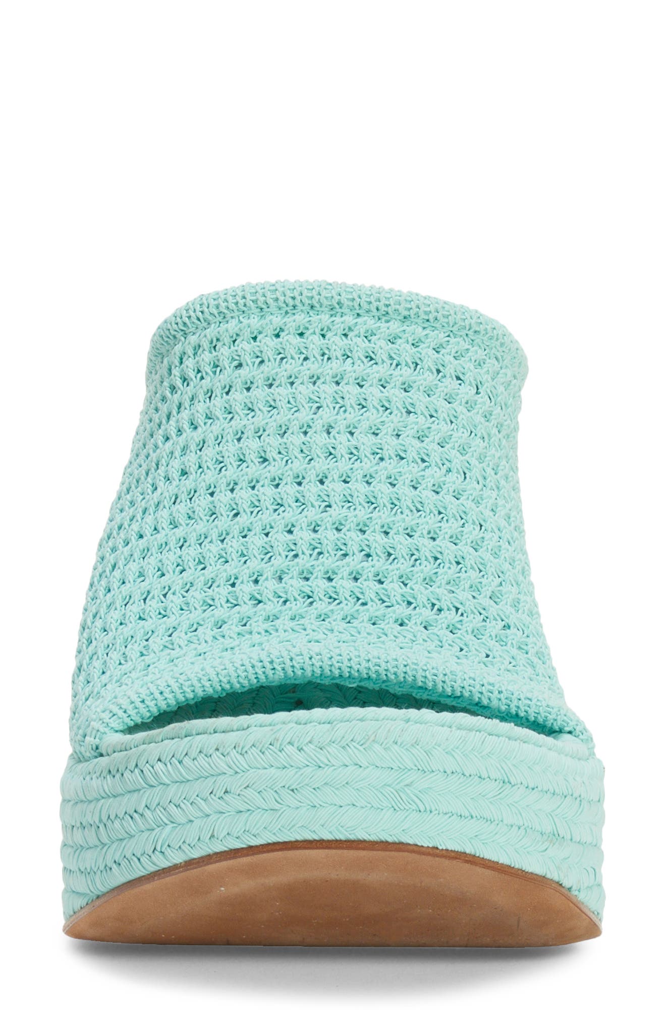 Crochet Platform Slide Sandal, Alternate, color, GLAZE
