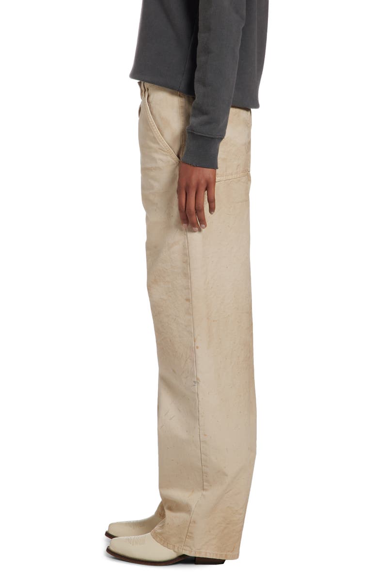 Golden Goose Workwear Cotton Cargo Pants, Alternate, color, Ecru