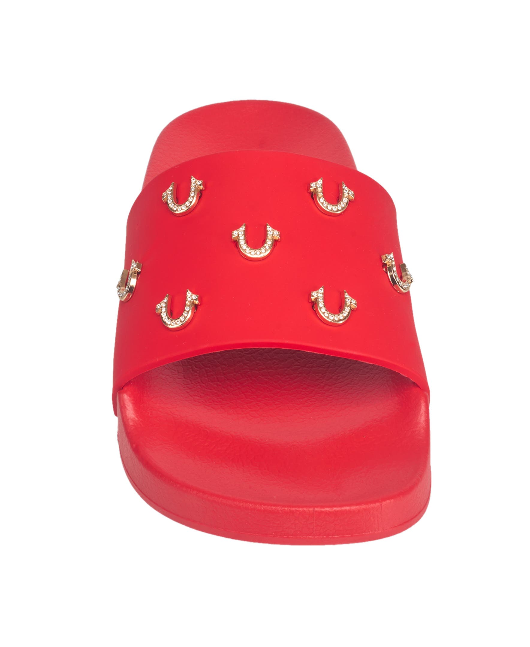 True Religion Kash Pool Slide, Alternate, color, Red
