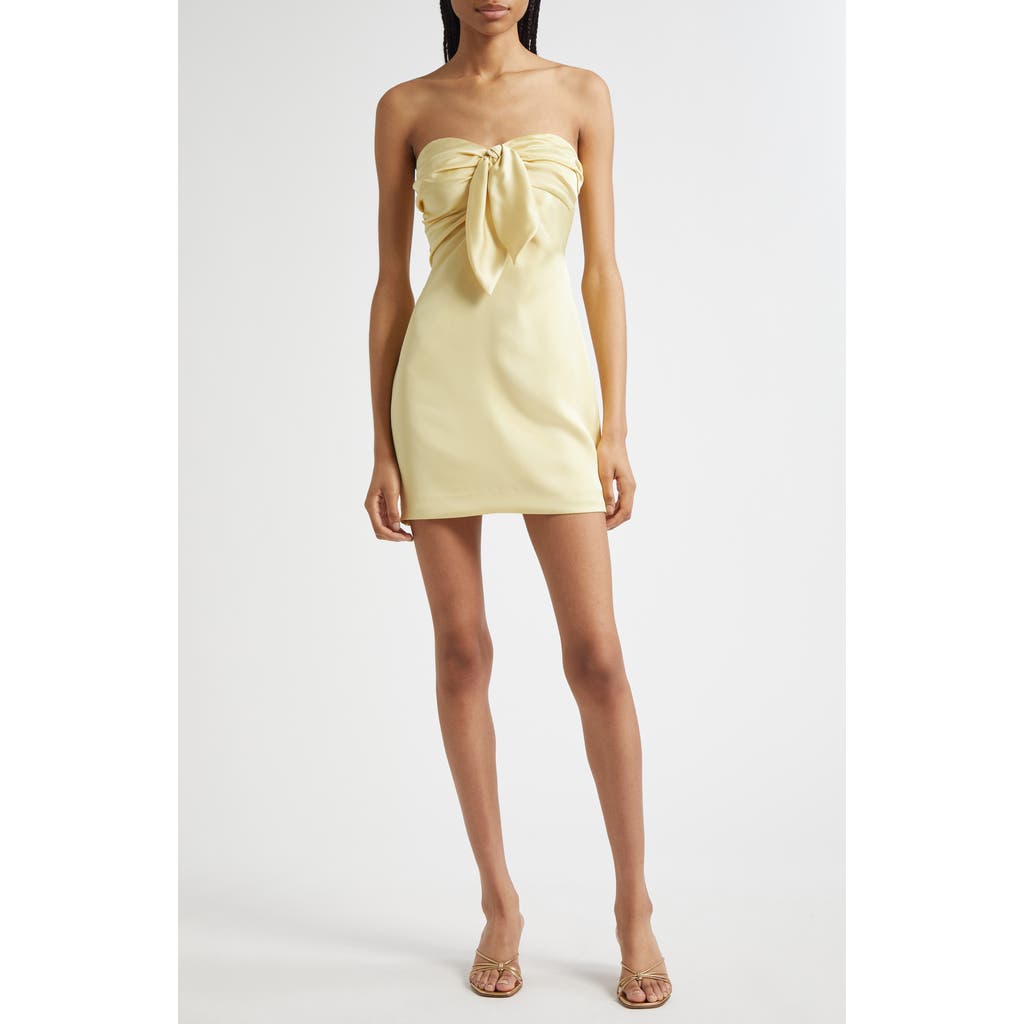 Ramy Brook Orion Satin Bodice Strapless Minidress