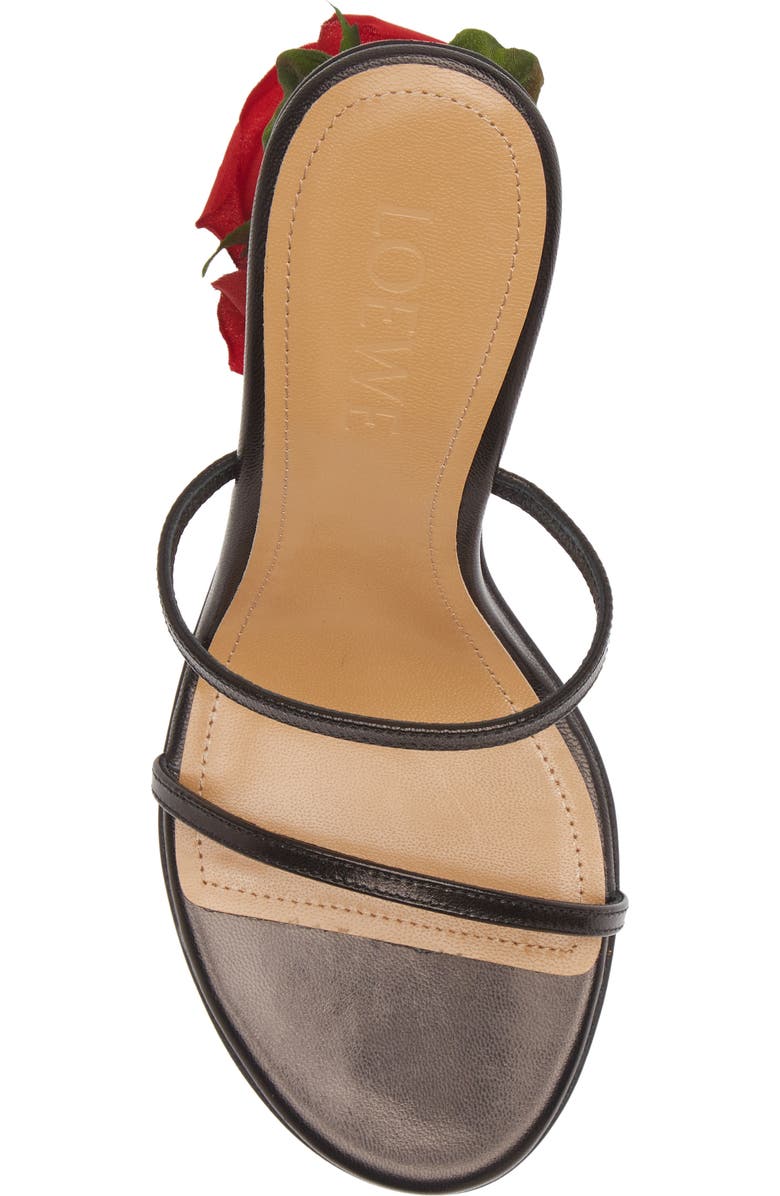 Loewe Rose Heel Sandal, Alternate, color,