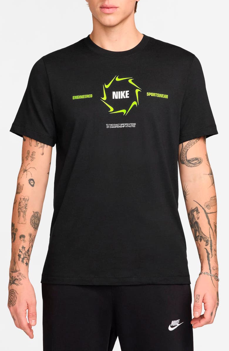Nike Logo Cotton Graphic T-Shirt, Main, color, 