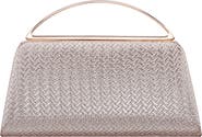 Nina Genesis Woven Faux Leather Clutch