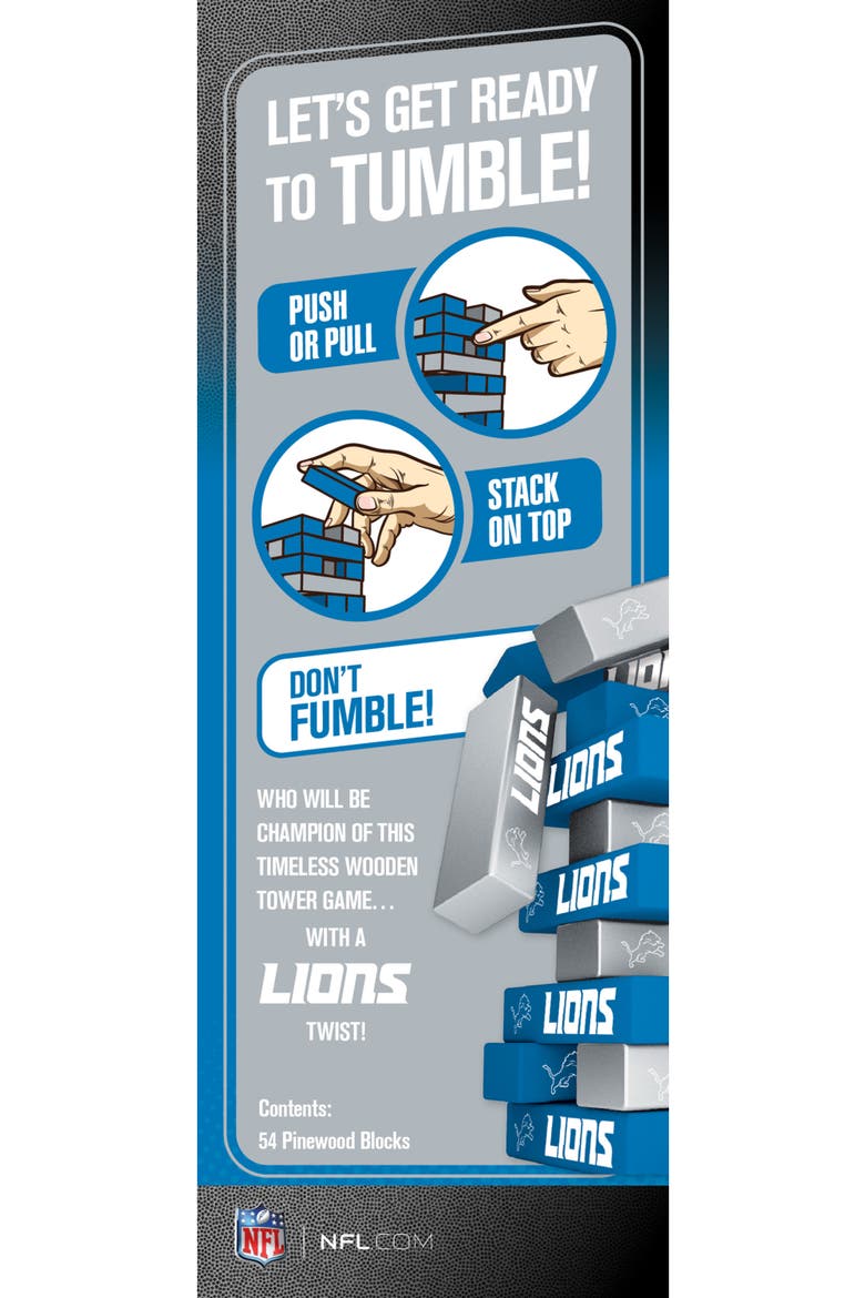 Detroit Lions Tumble Tower, Alternate, color, Multicolor