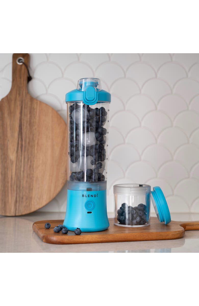 Blendi X 24 oz BPA-Free Rechargable Portable Blender, Alternate, color, Turquoise