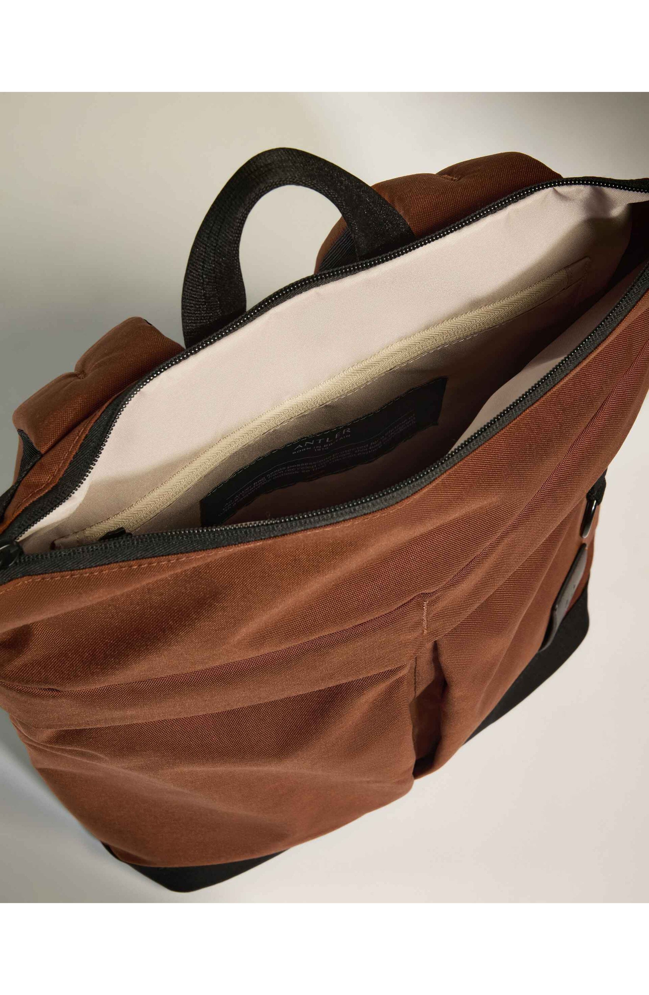 Core Zip Top Backpack, Alternate, color, Clay