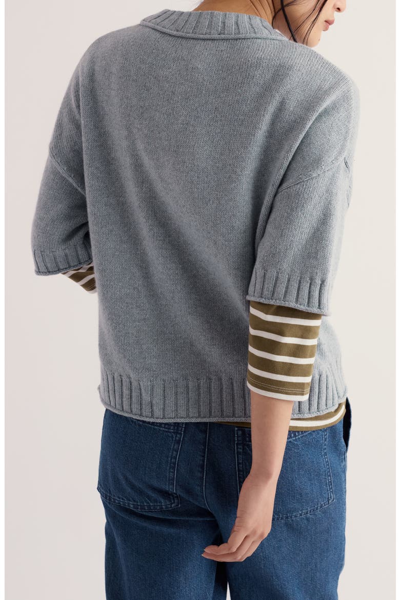 Fistral Crewneck Sweater, Alternate, color, LIMPET