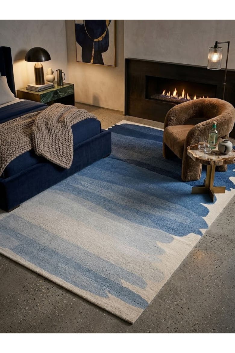 Antigua Wool Rug, Alternate, color, Blue