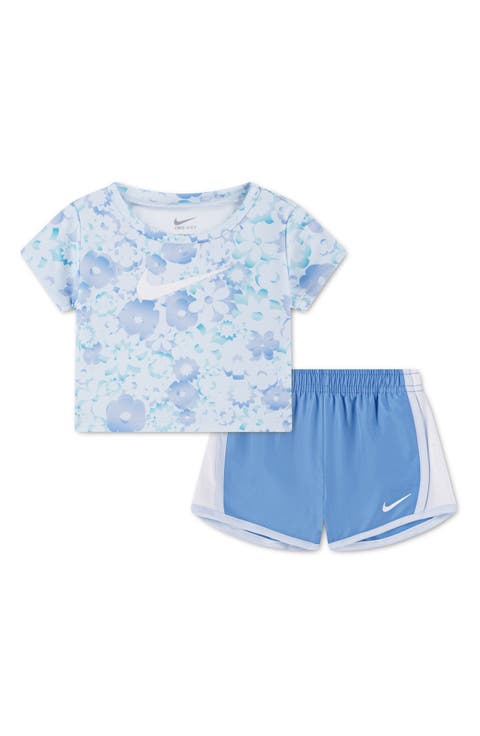 Dri-FIT Floral T-Shirt and Shorts Set (Baby)