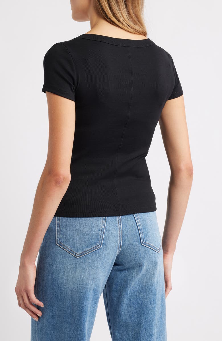 Madewell (Re)generative Cotton Rib Scoop Neck T-Shirt, Alternate, color,