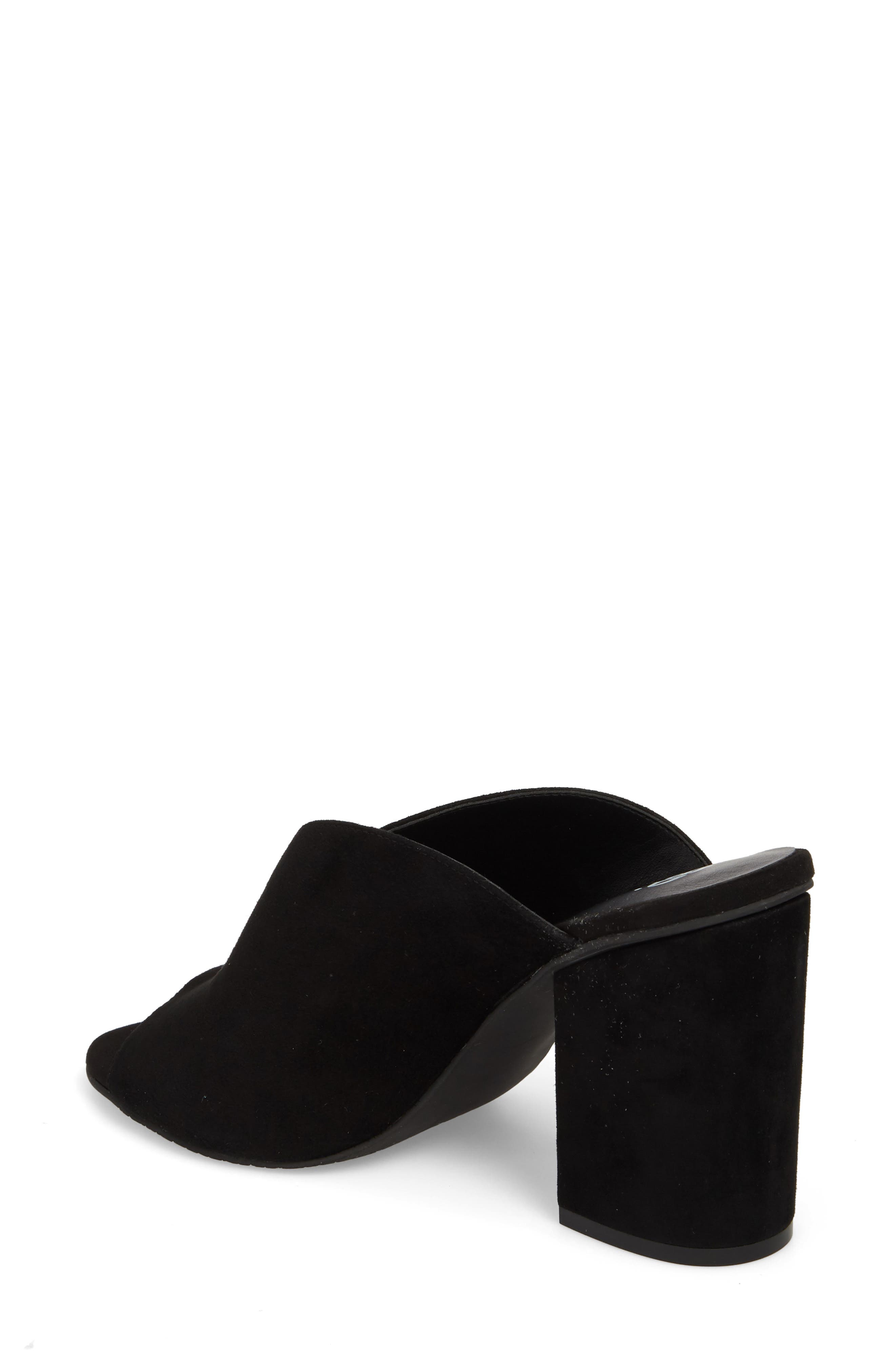 Tonya Open Toe Mule, Alternate, color, BLACK SUEDE