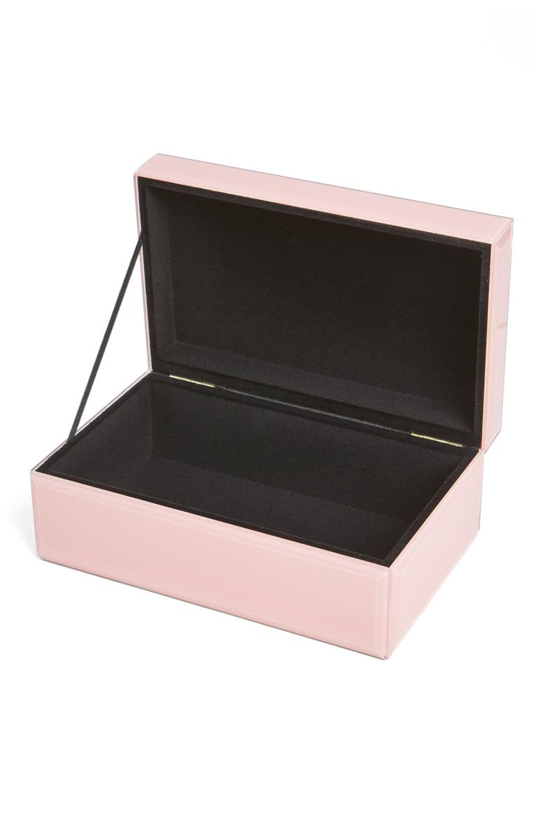 Monogram Jewelry Box, Alternate, color, ROSE - A