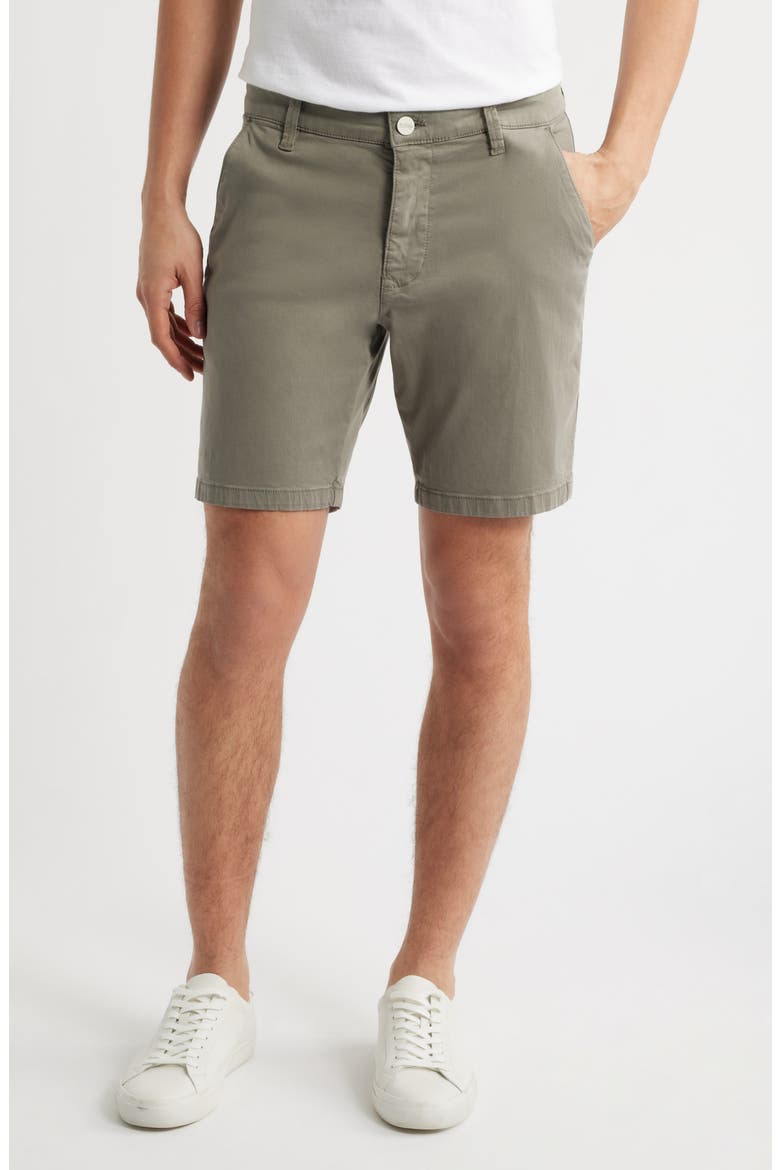 Arizona Slim Fit Flat Front Chino Shorts, Main, color, STORM TWILL