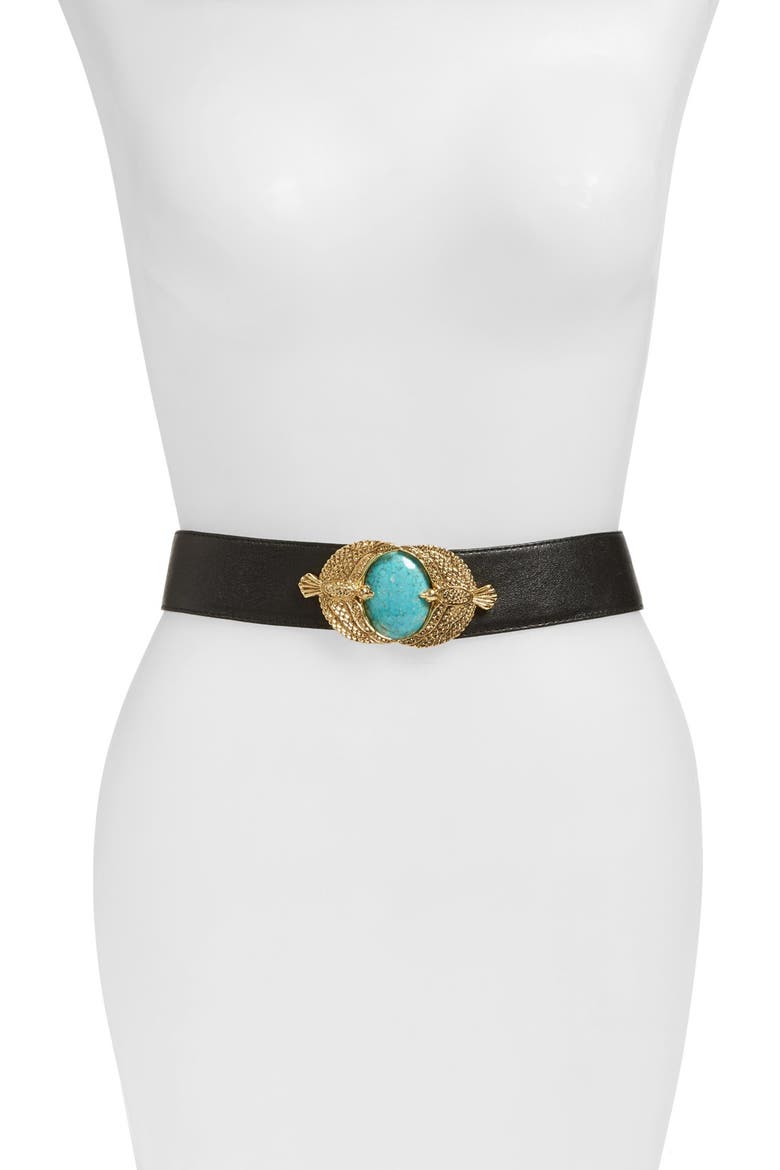 'Freedom' Belt, Main, color, BLACK