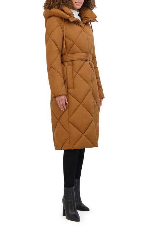 Kenneth Cole New York Powder Touch Matte Quilted Jacket In Amber