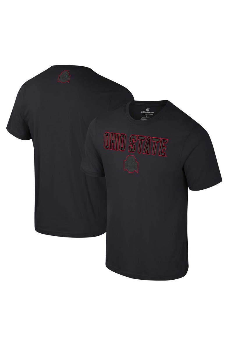 COLOSSEUM Men's Colosseum Black Ohio State Buckeyes Color Pop Active Blend T-Shirt, Main, color, 