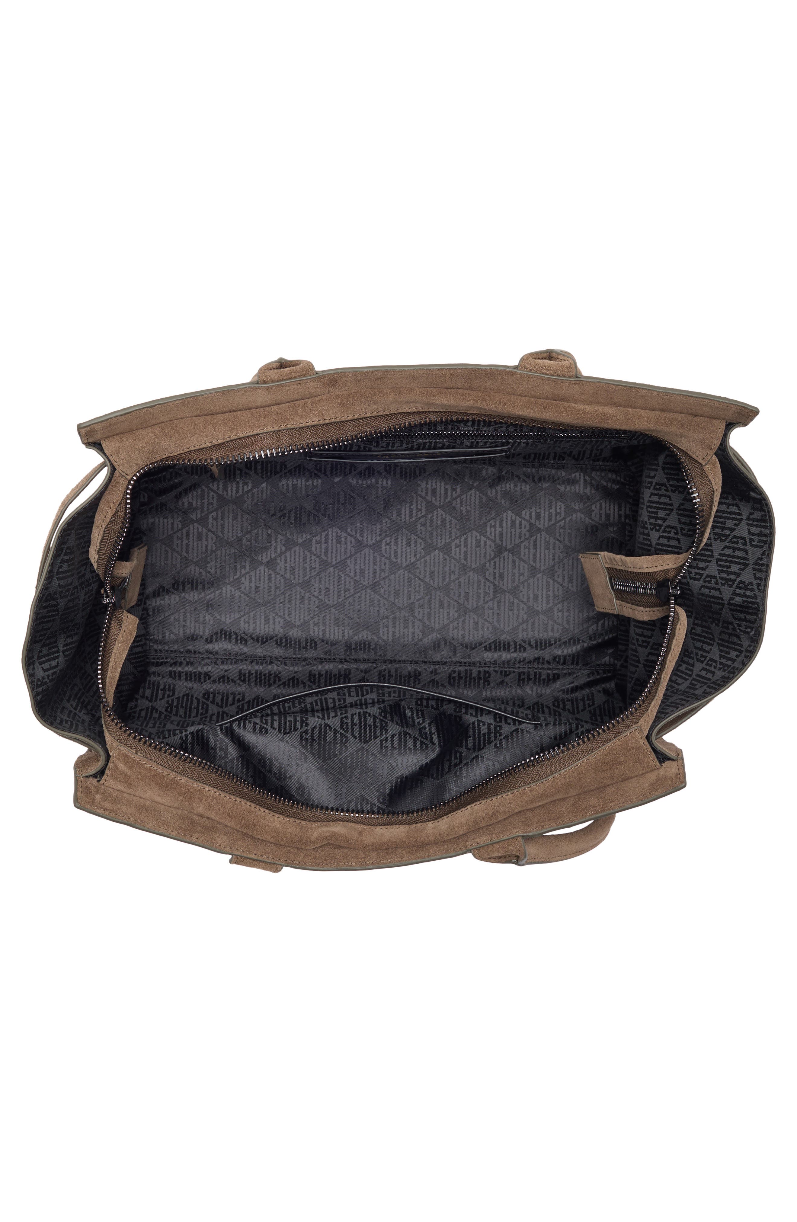 Kingsley Shopper Leather Tote, Alternate, color, DARK GREY