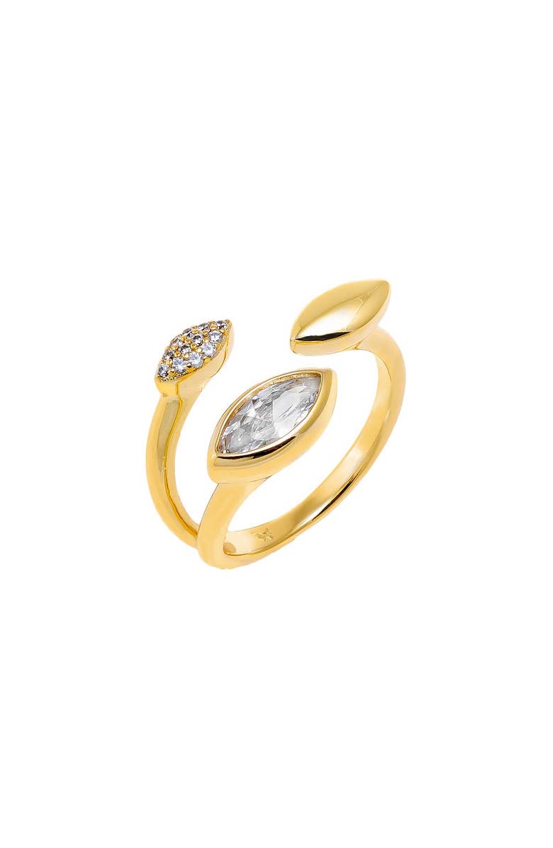 BY ADINA EDEN CZ Pave Marquise Stone Ring, Main, color, Gold