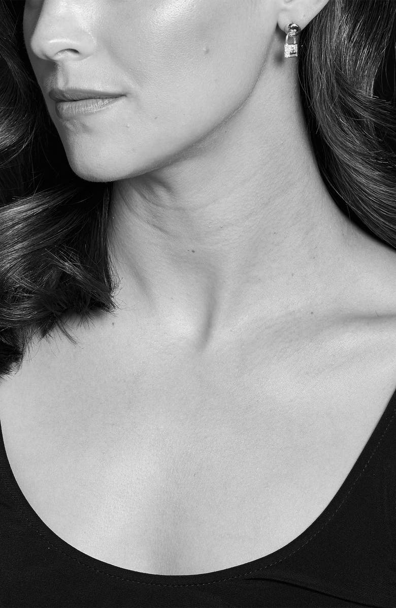 LAGOS Beloved Diamond Pavé Lock Earrings, Alternate, color,