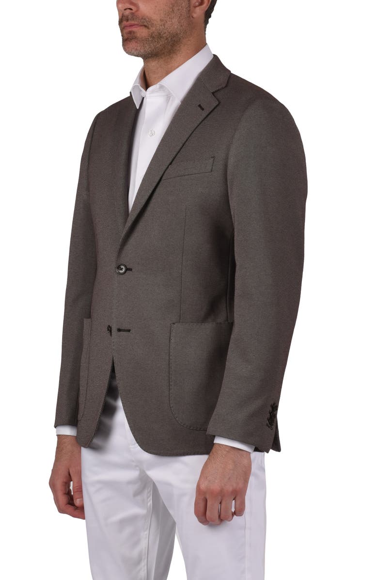 Ibiza Textured Cotton Blend Sport Coat, Alternate, color, Brown