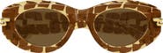 Bottega Veneta 51mm Oval Sunglasses