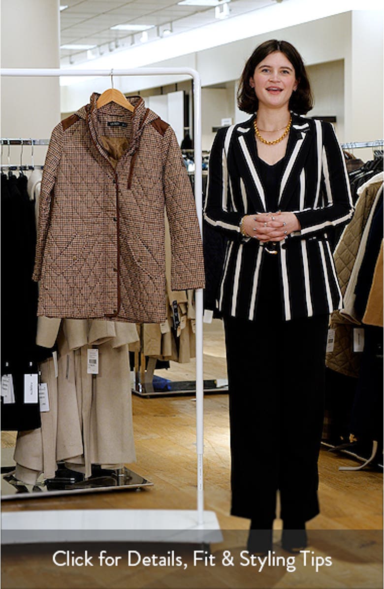 Houndstooth Check Quilted Jacket, sales video thumbnail